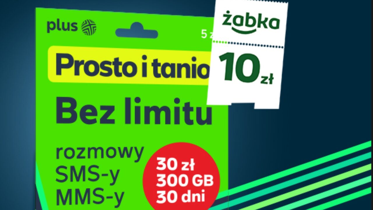 Bon na zakupy w Żabce przy zakupie startera Plus na Kartę