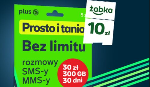 Bon na zakupy w Żabce przy zakupie startera Plus na Kartę